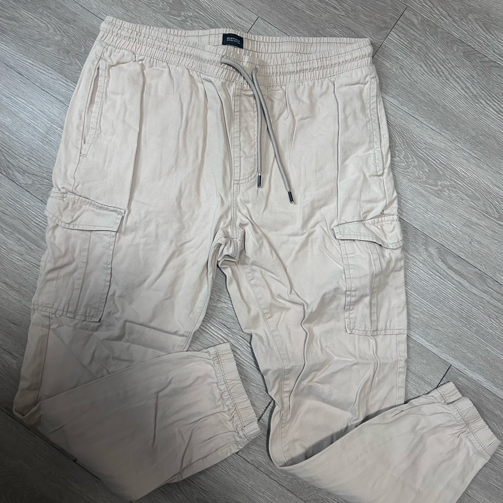 Buffalo David Bitton Men's Cargo Pants - Cream